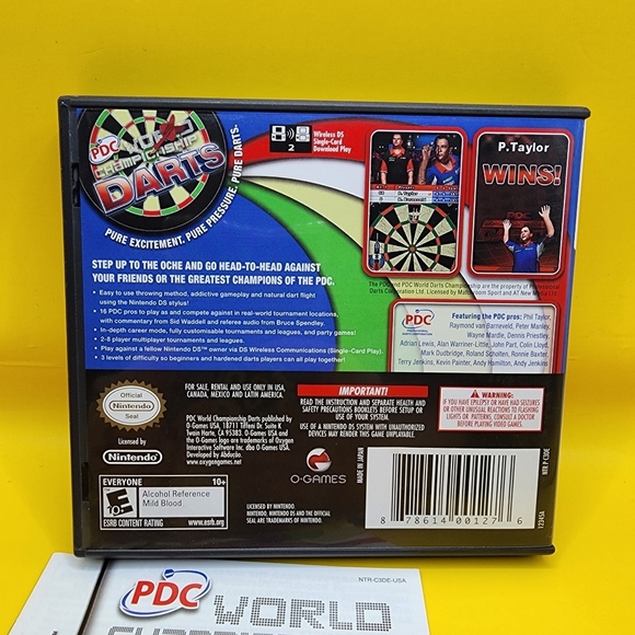 PDC World Championship Darts (Nintendo DS, 2009) Complete - Picture 2 of 2